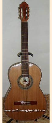 Guitarra fina de Paloescrito con pinabete modelo MDPE de Paracho Vista 9